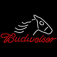 Budweiser Horse Head Beer Sign Neonskylt