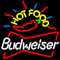 Budweiser Hot Food Beer Sign Neonskylt