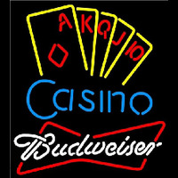 Budweiser Poker Casino Ace Series Beer Sign Neonskylt