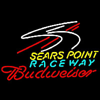 Budweiser Sears Point Raceway Beer Sign Neonskylt