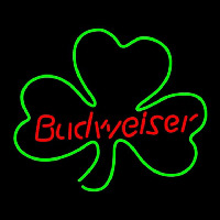 Budweiser Shamrock Beer Sign Neonskylt