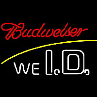 Budweiser We I D Beer Sign Neonskylt