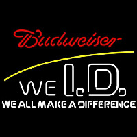 Budweiser We Id Beer Sign Neonskylt