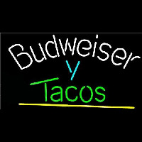 Budweiser Y Tacos Beer Sign Neonskylt