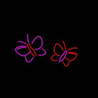 Butterflies Logo Neonskylt