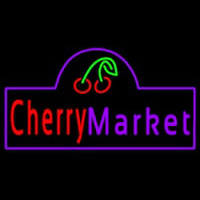 Cherry Market Neonskylt