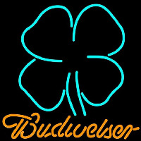 Clover Budweiser Beer Sign Neonskylt