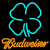 Clover Budweiser Beer Sign Neonskylt