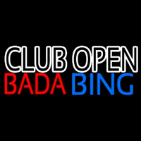 Club Open Bada Bing Neonskylt