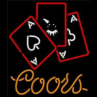 Coors Ace And Poker Neonskylt