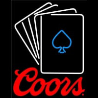 Coors Cards Neonskylt