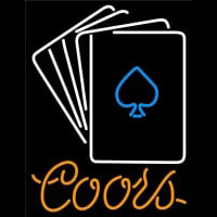 Coors Cards Neonskylt