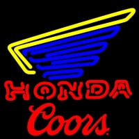 Coors Honda Motorcycle Gold Wing Neonskylt