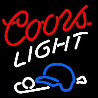 Coors Light Baseball Beer Sign Neonskylt