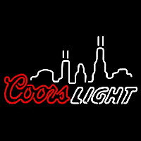 Coors Light City Logo Beer Sign Neonskylt