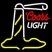 Coors Light Lighthouse Beer Sign Neonskylt