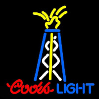 Coors Light Oil Well Beer Sign Neonskylt