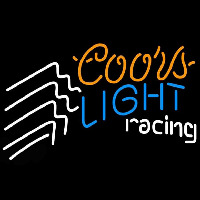 Coors Light Racing Beer Sign Neonskylt