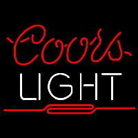 Coors Light Red Beer Sign Neonskylt