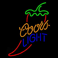 Coors Light Red Chili Pepper Beer Sign Neonskylt