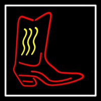 Cowboy Boot With Border Neonskylt