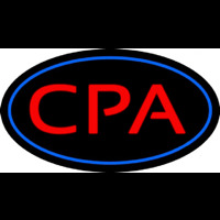 Cpa Oval Blue Neonskylt