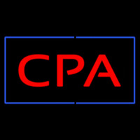 Cpa Rectangle Blue Neonskylt