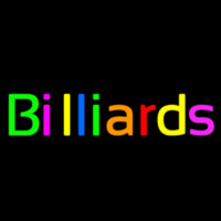 Cursive Letter Billiards 1 Neonskylt