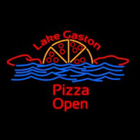 Custom Lake Gaston Pizza Open Neonskylt