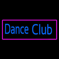 Dance Club With Pink Border Neonskylt