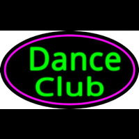 Dance Club With Pink Border Neonskylt