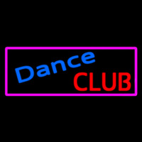 Dance Club With Pink Border Neonskylt