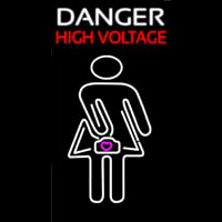 Danger High Voltage Neonskylt