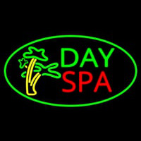 Day Spa With Palm Trees Neonskylt