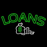 Double Stroke Loans With Logo Neonskylt