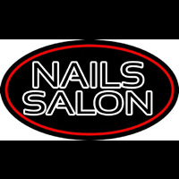 Double Stroke Nail Salon Neonskylt