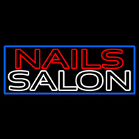 Double Stroke Nail Salon Neonskylt