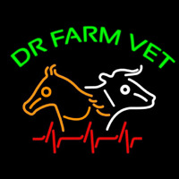 Dr Farm Vet Neonskylt