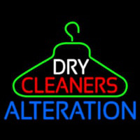 Dry Cleaners Hanger Logo Alteration Neonskylt