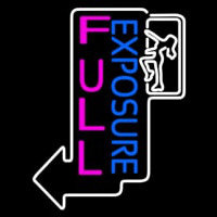 E posure Full Girl Logo Neonskylt