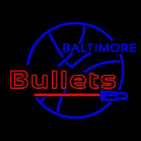 Early Baltimore Bullets Logo Neonskylt