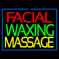 Facial Wa ing Massage Neonskylt