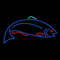 Fish Blue 1 Neonskylt