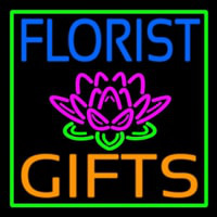 Florists Gifts Green Border Neonskylt