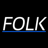 Folk Music 2 Neonskylt