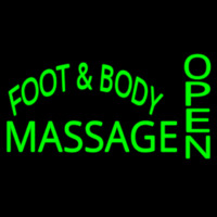 Foot And Body Massage Open Neonskylt