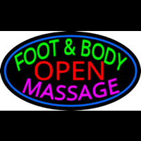 Foot And Body Massage Open Neonskylt