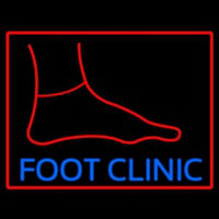 Foot Clinic With Foot Neonskylt