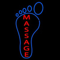 Foot With Double Stroke Massage Neonskylt