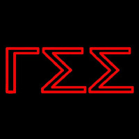 Gamma Sigma Sigma Neonskylt